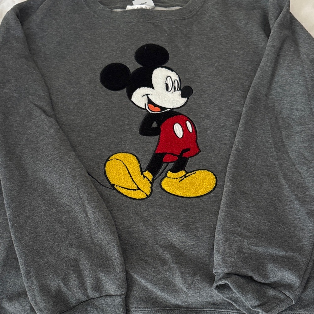 Gray Mickey Mouse Sweatshirt
